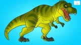 恐龙救援队搞笑动画 绿色霸王龙拼图