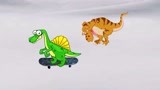 侏罗纪世界 恐龙救援队 来和恐龙宝宝一起滑滑板呀
