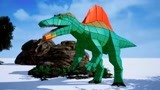 侏罗纪世界恐龙积木拼图：张牙舞爪的棘背龙，威武的剑龙可爱吗？