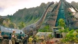 侏罗纪世界2：军队来到侏罗纪公园，看到几十米高的长颈龙，看呆