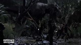 侏罗纪公园2：霸王龙傍晚袭击，这可真是吓坏了，落荒而逃