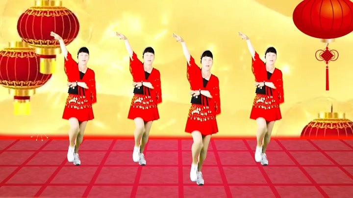 新年特献《张灯结彩》王二妮，阿宝演唱，节奏动感，舞步优美时尚