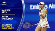 超长集锦：萨巴伦卡吞蛋后逆转凯斯 首进美网女单决赛