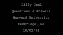 Billy Joel - Q&A: Where Did You Grow Up? (Harvard 1994)