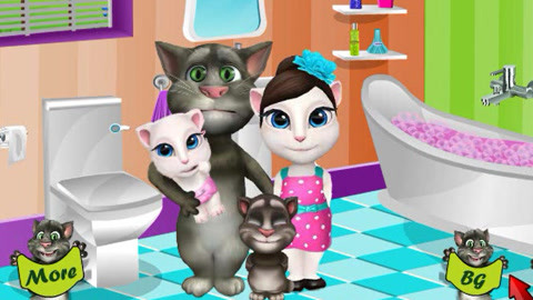 安吉拉汤姆猫到扫房间游戏: 安吉拉汤姆猫到扫房间游戏