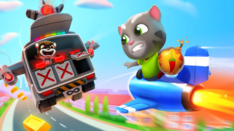 汤姆猫家族游戏系列 第23集 汤姆猫跑酷玩法更新之头目战: 汤姆猫跑酷