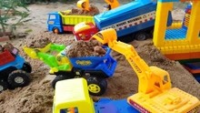 运输卡车玩具过桥积木挖掘机自卸车儿童日报5