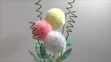彩色球花的制作方法