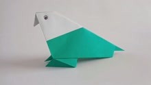 小鸟的折纸方法