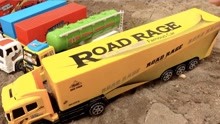 各种类型厢式货车，重型卡车，集装箱工程车玩具游戏