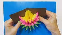 如何制作3D弹出花朵贺卡