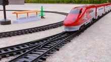 高铁轨道列车模型视频
