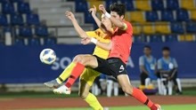 【进球】可惜！李东俊补时致命一击 国奥队0-1落后韩国