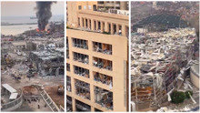 黎巴嫩首都港口区爆炸后 目光所及无一处完好