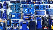 趣味玩具乐园：蓝色变形金刚汽车恐龙机器人，炫酷的迷你特工队！
