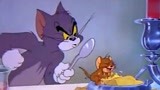 猫和老鼠：主人布置好餐桌，汤姆想借花献佛，他想请猫小姐吃饭