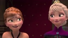 冰雪奇缘：艾莎女王加冕日，安娜两姐妹时隔多年，终于说上话了！