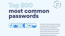 2021年最常用密码公布！第一位密码1秒可破解，国人也最爱用！
