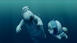 贝肯熊2：贝肯掉进了水里，还以为要淹死了，却忘了自己会游泳