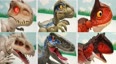 可爱的六种恐龙玩具朋友们