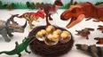 恐龙玩具和透明恐龙蛋玩具