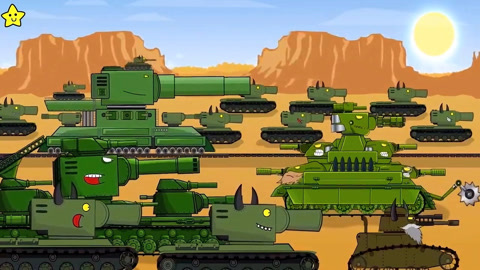 坦克世界动画 地球坦克大部队VS外星坦克大部队 殊死保卫战