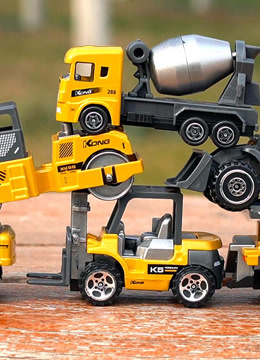 汽车世界之工程车巴士玩具